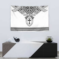 Personalised Melanesian Brotherhood Tapestry With Tribal Pattern - Polynesian Pride