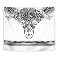 Personalised Melanesian Brotherhood Tapestry With Tribal Pattern - Polynesian Pride
