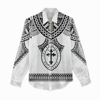 Personalised Melanesian Brotherhood Women Casual Shirt With Tribal Pattern LT05 - Polynesian Pride