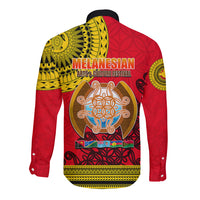 Papua New Guinea Long Sleeve Button Shirt Melanesian Festival 2023 LT6 - Polynesian Pride