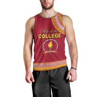 Tonga School Beulah College Men Tank Top Tribal Pattern LT6 - Polynesian Pride