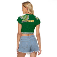 Tonga School Saineha High School Raglan Cropped T Shirt Tribal Pattern LT6 - Polynesian Pride