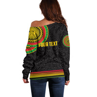 Custom Vanuatu Off Shoulder Sweater Polynesia Circle LT6 - Polynesian Pride