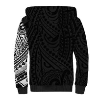 Polynesian Husky Dog Sherpa Hoodie Dog In My Heart LT6 - Polynesian Pride