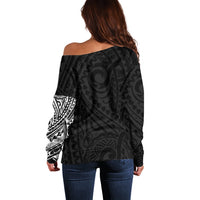 Polynesian Samoyed Dog Off Shoulder Sweater Dog In My Heart LT6 - Polynesian Pride