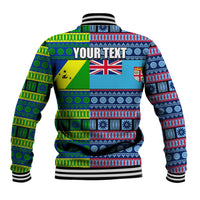 (Custom Personalised) Fiji Malampa Baseball Jacket Tribal Patterns LT6 - Polynesian Pride