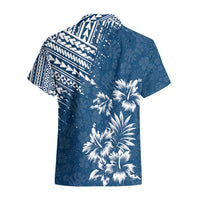 Hawaii Summer Hawaiian Shirt Mix Polynesian Dark Blue LT6 - Polynesian Pride
