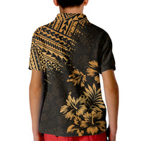 Hawaii Summer Kid Polo Shirt Mix Polynesian Gold LT6 - Polynesian Pride