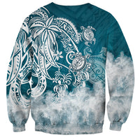 Polynesian Sea Turtle Sweatshirt Tribal LT6 - Polynesian Pride