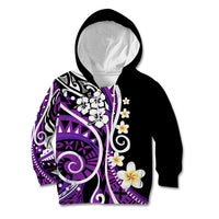 Plumeria Polynesian Kid Hoodie Trending Purple LT6 Hoodie Purple - Polynesian Pride
