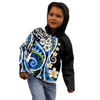 Plumeria Polynesian Kid Hoodie Trending Blue LT6 - Polynesian Pride