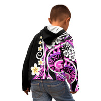Plumeria Polynesian Kid Hoodie Trending Pink LT6 - Polynesian Pride