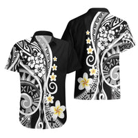 Plumeria Polynesian Hawaiian Shirt Trending Black LT6 - Polynesian Pride
