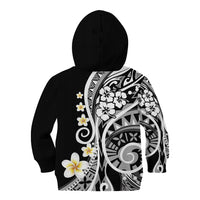 Plumeria Polynesian Kid Hoodie Trending Black LT6 - Polynesian Pride
