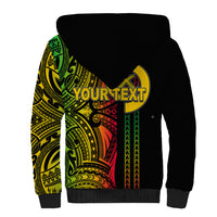 Custom Vanuatu Sherpa Hoodie Polynesian Tribal LT6 - Polynesian Pride