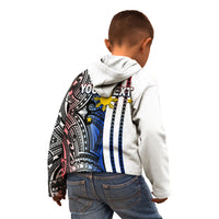 Custom Philippines Kid Hoodie Polynesian Tribal White LT6 - Polynesian Pride