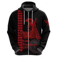 Custom Hawaii Hoodie King Kamehameha Day Red LT6 - Polynesian Pride