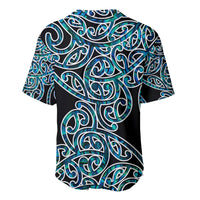 New Zealand Baseball Jersey Maori Pattern Papua Shell LT6 - Polynesian Pride