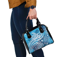 World Ocean Day Polynesian Pattern Shoulder Handbag Crystal Waves LT7 - Polynesian Pride