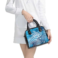 World Ocean Day Polynesian Pattern Shoulder Handbag Crystal Waves LT7 - Polynesian Pride