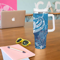World Ocean Day Polynesian Pattern Tumbler With Handle Crystal Waves LT7 - Polynesian Pride