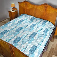 Aloha Hawaii Vintage Kahili Pa'a Lima Quilt Palaka Print Oceanic Turquoise