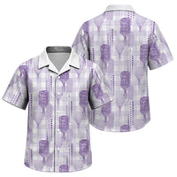 Aloha Hawaii Vintage Kahili Pa'a Lima Family Matching Tank Maxi Dress and Hawaiian Shirt Palaka Print Pastel Lavender