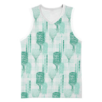 Aloha Hawaii Vintage Kahili Pa'a Lima Basketball Jersey Palaka Print Mossy Teal