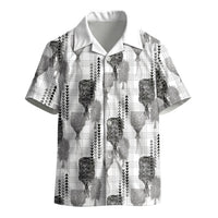 Aloha Hawaii Vintage Kahili Pa'a Lima Kid Hawaiian Shirt Palaka Print Hinahina