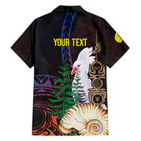 New Caledonia Kanaky Personalized Hawaiian Shirt Kagu Bird Emblem - Polynesian Pride