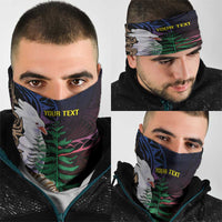 New Caledonia Kanaky Neck Gaiter Kagu Bird Emblem LT7