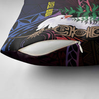 New Caledonia Kanaky Personalized Pillow Cover Kagu Bird Emblem - Polynesian Pride