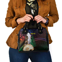 New Caledonia Kanaky Personalized Shoulder Handbag Kagu Bird Emblem - Polynesian Pride