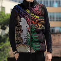 New Caledonia Kanaky Personalized Sleeveless Puffer Jacket Kagu Bird Emblem - Polynesian Pride