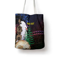 New Caledonia Kanaky Personalized Tote Bag Kagu Bird Emblem LT7 - Polynesian Pride