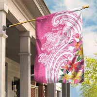 Aloha Maui Island Personalized Garden Flag Rose Dreamy Turtle