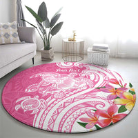 Aloha Maui Island Personalized Round Carpet Rose Dreamy Turtle