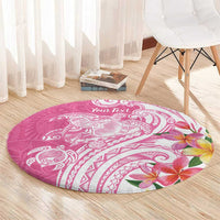 Aloha Maui Island Personalized Round Carpet Rose Dreamy Turtle