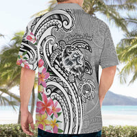 Aloha Kahoolawe Island Personalized Hawaiian Shirt Ashen Dreamy Turtle