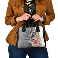 Aloha Kahoolawe Island Personalized Shoulder Handbag Ashen Dreamy Turtle LT7 - Polynesian Pride