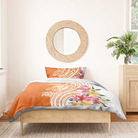 Aloha Lanai Island Personalized Bedding Set Orange Dreamy Turtle