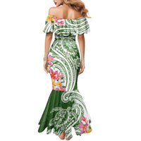 Aloha Molokai Island Personalized Mermaid Dress Sage Dreamy Turtle
