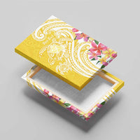 Aloha Oahu Island Personalized Canvas Wall Art Yellow Dreamy Turtle