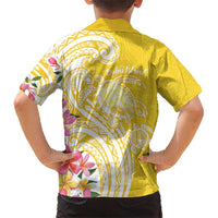 Aloha Oahu Island Personalized Hawaiian Shirt Yellow Dreamy Turtle