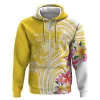 Aloha Oahu Island Personalized Hoodie Yellow Dreamy Turtle