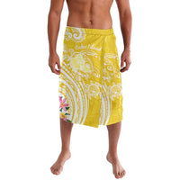 Aloha Oahu Island Personalized Lavalava Yellow Dreamy Turtle