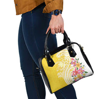 Aloha Oahu Island Personalized Shoulder Handbag Yellow Dreamy Turtle LT7 - Polynesian Pride