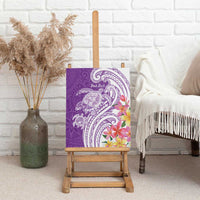 Aloha Kauai Island Personalized Canvas Wall Art Lilac Dreamy Turtle
