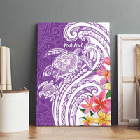 Aloha Kauai Island Personalized Canvas Wall Art Lilac Dreamy Turtle