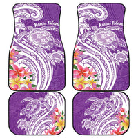 Aloha Kauai Island Personalized Car Mats Lilac Dreamy Turtle